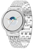 Diamond Smart Watch for Women Bluetooth Call 24/7 Blood Pressure Monitor Heart Rate&Sleep Tracker Fitness Activity Tracker Message Notifications Elegant Rhinestone Dress Smartwatch