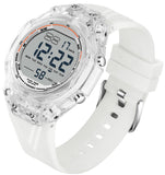 Findtime Digital Watches for Men Women Waterproof Sports Watch with Stopwatch Countdown Alarm Silicone Strap Unique Style Transparent Case