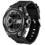 Findtime Military Watch Tactical Watches for Men Waterproof Rugged Outdoor Wristwatch Sports Mens Analog Digital 12/24H Big Face Large Dual Display LED Alarm Stopwatch