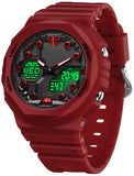 Findtime Sport Watches for Men Women,Digital Analog 5ATM Waterproof Watch with Countdown Alarm 12/24H World Time Stopwatch