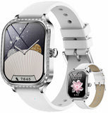 Diamonds Smart Watches for Women, Answer/Make Call Fitness Tracker for Android iOS Phones with AI Voice Control Heart Rate Sleep Monitor Pedometer