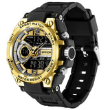 Findtime Military Watch Tactical Watches for Men Waterproof Rugged Outdoor Wristwatch Sports Mens Analog Digital 12/24H Big Face Large Dual Display LED Alarm Stopwatch