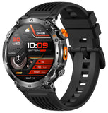 Smart Watch for Men GPS Outdoor Tactical Smartwatch with Altimeter Barometer Compass ABC Watch Bluetooth Calling 100+ Sports Modes Heart Rate Monitor Sleep Monitor Smart Notifications Voice Assistant