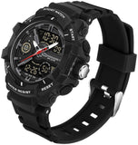 Findtime Men's Colorful Watches Sports Outdoor Waterproof Big Face Watch for Men with LED Alarm Date Dual Dial Time Stopwatch