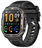 Military Smart Watch for Men Rugged Outdoor Smartwatch with Compass Flashlight Bluetooth Call Voice Assistant 100+ Sports Modes IP68 Waterproof Fitness Tracker with Heart Rate Monitor Sleep Tracker