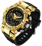 Findtime Digital Watches for Men Tactical Sports 5ATM Waterproof Watch Digital Large Face LED Backlight Wristwatch-3186