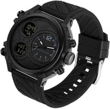 Findtime Mens Punk Watch Cool Unique Wrist Watches Sport Oversized Display