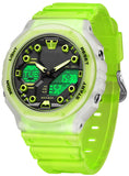 Findtime Sport Watches for Men Women,Digital Analog 5ATM Waterproof Watch with Countdown Alarm 12/24H World Time Stopwatch