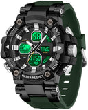 Findtime Relojes para Hombres Watches for Men Blue Mens Watches Waterproof Military Tactical Sport Running Digital Analog Stopwatch
