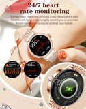 Diamond Smart Watch for Women Bluetooth Call 24/7 Blood Pressure Monitor Heart Rate&Sleep Tracker Fitness Activity Tracker Message Notifications Elegant Rhinestone Dress Smartwatch