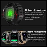 1.85" Large Screen Smart Watch for Men Android Military Smart Watches Mens Make/Answer Calls,Heart Rate,Sleep,Blood Oxygen Monitor Sports Running Activity Tracker