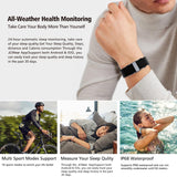 Smart Bracelet Fitness Tracker Health Wristband Heart Rate Monitor Sleep Tracker Step Counter Calories Pedometer Waterproof Wearable Activity Tracker for Men Women, No Subscription Fee