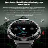 Men's Smart Watches for Men Blood Pressure Monitor Heart Rate Sleep Monitor Make/Answer Call Reminder Compass Barometer Altimeter ABC Fitness Tracker Outdoor Sports Pedometer Step Counter Waterproof