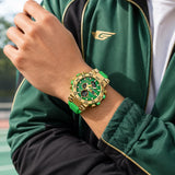 Findtime Mens Watch Sport Military Watches Colorful Waterproof Digital Analog Watch Tactical Outdoor Big Face Wrist Watches Dual Time LED Luminous Alarm Stopwatch Relojes para Hombres
