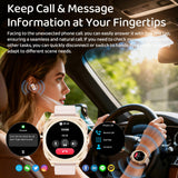 2-in-1 Smart Watch with Built-in Bluetooth Earbuds for Women 1.53" AMOLED Bluetooth Calling 100+ Sports Modes 24/7 Heart Rate Sleep Monitor Message Notifications Faces Fitness Tracker for ios Android