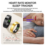 Smart Rings Ultra Thin Health Ring Heart Rate Sleep Rings Remote Control Scrolling Ring Scroller Step Counter Waterproof Smart Rings