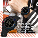Findtime Sports Watches for Men Digital Waterproof Watch Alarm Clock Stopwatch Countdown Calendar Tactical Mens Watch Running Outdoor Relojes para Hombres Hiking Dual Time