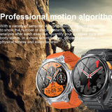 1.85" Round Smart Watch for Men with 730mAh Big Battery, Military Tactical Smartwatch LED Flashlight IP68 Waterproof (Answer/Make Calls) for iOS Android