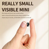 Invisible Ear Buds Headphones Low Profile Tiny Discreet Small Sleep Earbuds Micro Small Ears Mini Invisible Earbuds for Work