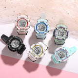Findtime Watch Women Ladies Fashion SportsWatch for Women Multi-Function Digital Watch Chronograph Waterproof Shockproof Alarm Clock Easy Read Stylish Color LED Backlight Birthdays Gift