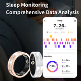 Smart Fitness Ring for Women Diamond Ring Activity Tracker Heart Rate Monitor Sleep Tracker Smart Rings Pedometer Step Counter Calorie Counter Exercise Ladies Rings for Women