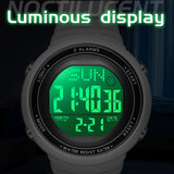 Findtime Digital Watch Waterproof Big Numbers 3-Alarms Stopwatch Sports Running Watches for Women Men Minimalist Electronic Wristwatch Easy Read Watch