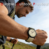 Findtime Military Watches for Men Waterproof Field Watch Tactical Wrist Watches Rugged Sports Watch with Tough Nylon Strap Easy to Read