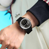 Findtime Mens Sport Watches Waterproof Pedometer Red Watch for Walking Step Counter Calorie Counter No Charging No App Connection for Men Women