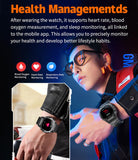 Smart Watch for Men Smart Watches Military Watches for Men Fitness Tracker Bluetooth Call Heart Rate Monitor Sleep Monitor Pedometer Step Counter Waterproof Smartwatch iOS Android Phones Canvas Band