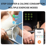 Smart Rings Ultra Thin Health Ring Heart Rate Sleep Rings Remote Control Scrolling Ring Scroller Step Counter Waterproof Smart Rings
