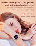Diamond Smart Watch for Women Bluetooth Call 24/7 Blood Pressure Monitor Heart Rate&Sleep Tracker Fitness Activity Tracker Message Notifications Elegant Rhinestone Dress Smartwatch