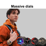 1.85" Round Smart Watch for Men with 730mAh Big Battery, Military Tactical Smartwatch LED Flashlight IP68 Waterproof (Answer/Make Calls) for iOS Android