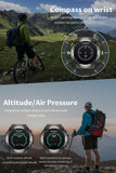 Smart Watch Answer/Make Calls GPS Tracker Message Notification Smartwatch Compass Altitude Barometer Heart Rate Monitor Waterproof Smart Watches for Men