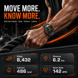 Smart Watch for Men with Heart Rate Sleep Sports Modes Bluetooth Call