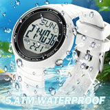 Findtime Digital Watch Waterproof Big Numbers 3-Alarms Stopwatch Sports Running Watches for Women Men Minimalist Electronic Wristwatch Easy Read Watch