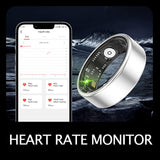Smart Ring Health Rings Activity Tracker Heart Rate Sleep Monitor Pedometer Step Counter Exercise Fashion Fitness Smart Rings for Android iOS Phones