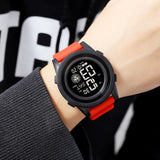 Findtime Digital Watch for Men Women 5Bar Waterproof Outdoor Sports Wrist Watches with Dual Time/Timer/12/24 H/LED Back Ligh/Alarm/Stopwatch