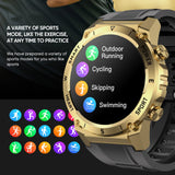 Military Smart Watches for Men, Tactical Smartwatch with Bluetooth Call 100+ Sport Modes Fitness Tracker Watch for Android and iOS
