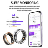 Smart Ring for Women Fitness Diamond Activity Tracker Heart Rate Monitor Sleep Pedometer Calorie Counter Ladies Smart Ring