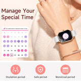 Smart Watches for Women Fitness Tracker for Women Fitness Watch with Heart Rate Monitor Sleep Monitoring Pedometer Calorie Voice Assistant for Android iOS