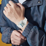 Findtime Digital Watches for Men Sports Tactical Waterproof Watch Multifunction LED Backlight Alarm Stopwatch Countdown Calendar Vintage Wristwatch