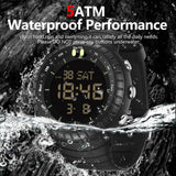 Findtime Mens Digital Watch Tactical Waterproof Large Numbers Alarm Countdown Stopwatch Sports Running Military Watches for Men Simple Electronic Wristwatch