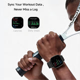 Ultra Slim Smart Watch for Men Women Heart Rate Monitor Pedometer Calories Tracker 1.73” AMOLED Display Bluetooth Calling 100+ Sports Modes Waterproof Fitness Smartwatch with Sleep Activity Tracking