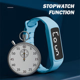 No Bluetooth No APP Fitness Watch Pedometer Calorie Counter Vibrate Alarm Activity Tracker IP65 Water Resistance Digital Watch