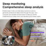 R99 Smart Ring for Men Women Health Rings Heart Rate Sleep Monitor Step Counter Pedometer Sports Ring Fashion Fitness Tracker Ring with Charging Case