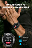 Smart Watch Answer/Make Calls GPS Tracker Message Notification Smartwatch Compass Altitude Barometer Heart Rate Monitor Waterproof Smart Watches for Men