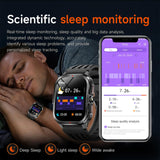 Military Smart Watches for Men Fitness Watch Fitness Tracker with Heart Rate Monitor Sleep Monitoring Calorie Distance Pedometer Bluetooth Call for Android iOS