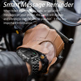 Tough Smart Watch for Working Men with Flashlight, 2.01" HD Ultra Large Rugged Smartwatch Bluetooth Call/Heart Rate/Sleep Monitor Hiking Camping Fitness Track Watches