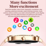 Diamonds Smart Watches for Women, Answer/Make Call Fitness Tracker for Android iOS Phones with AI Voice Control Heart Rate Sleep Monitor Pedometer