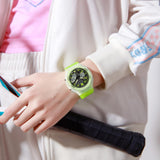 Findtime Sport Watches for Men Women,Digital Analog 5ATM Waterproof Watch with Countdown Alarm 12/24H World Time Stopwatch